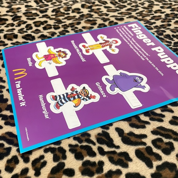 2015 MCDONALDS Finger Puppets Set 💜 Grimace Birdie Hamburglar Happy Meal Kids - Picture 12 of 15